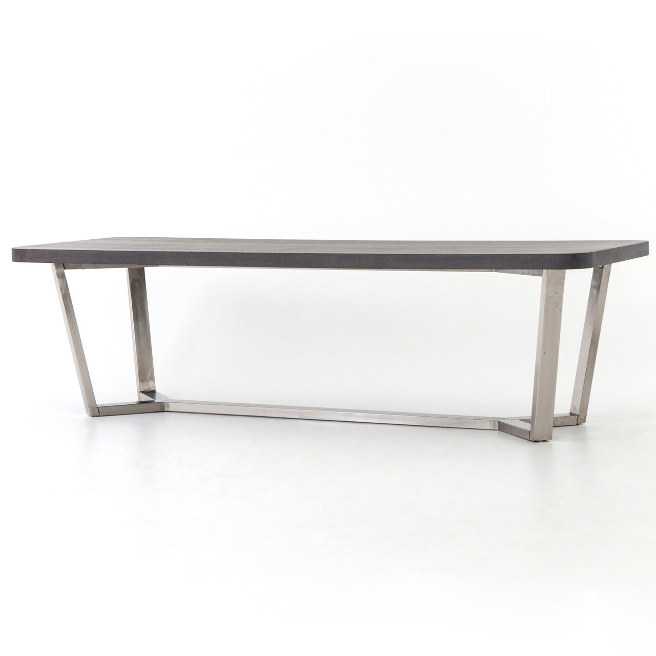 Ashton Lavastone Top Stainless Steel Legs Dining Table Zin Home Ashton Lavastone Top Stainless Steel Legs Dining Table Zin Home